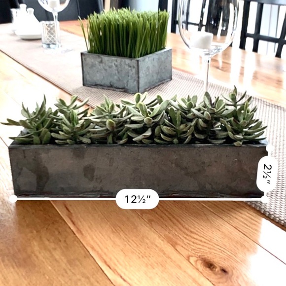 Chic rustic metal box plant - Picture 5 of 5
